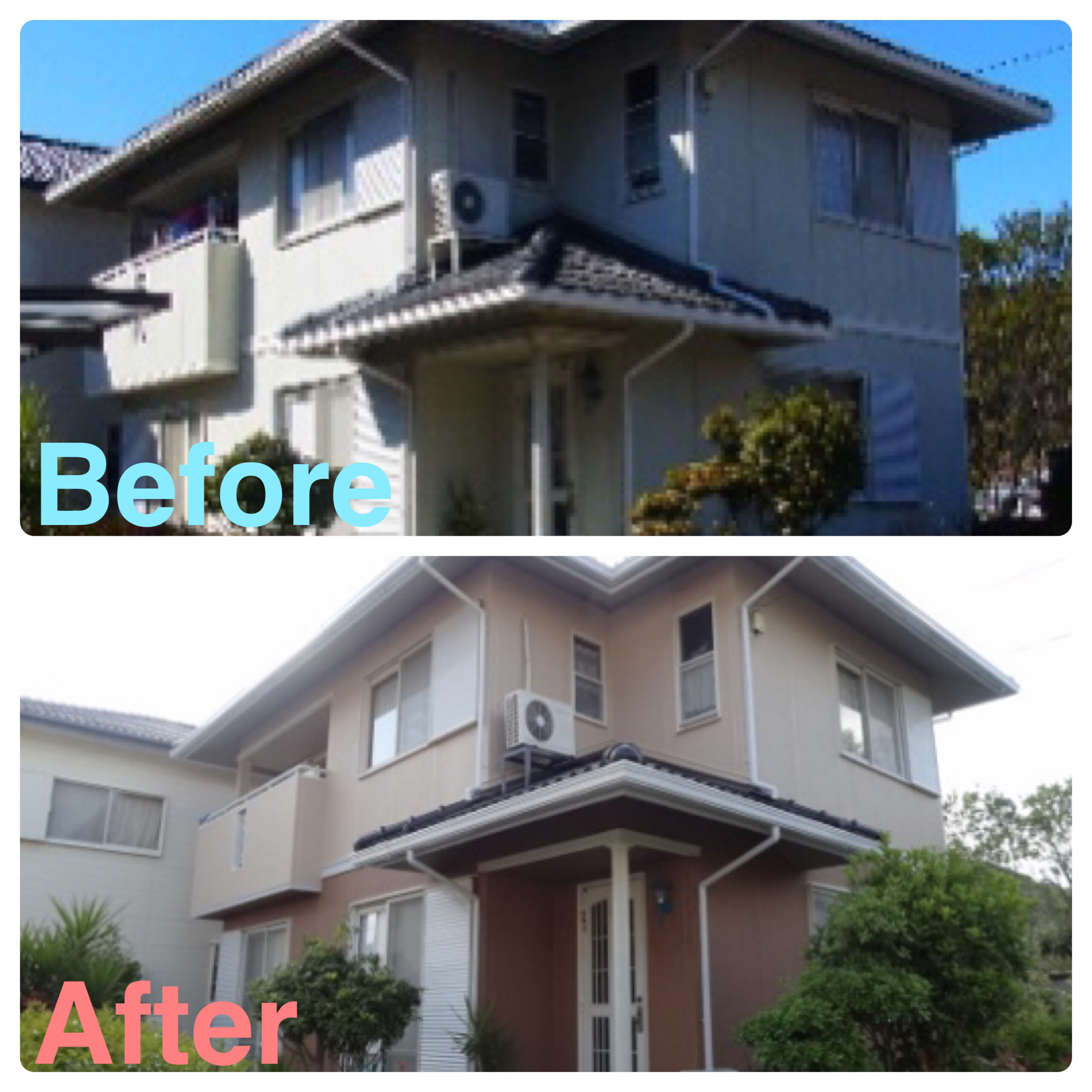 屋根•外壁塗装　コーキング打ち替え　H様